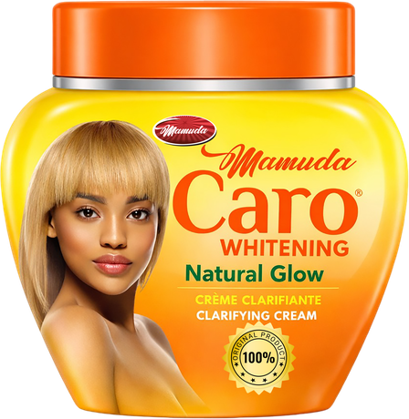 Mamuda Caro Whitening Natural Glow clarifying cream, orange tub