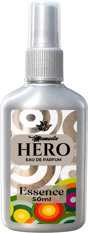 Mamuda Hero Essence eau de parfum, silver 50ml spray bottle