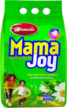 Mama Joy detergent with fresh green fragrance, 850g pack