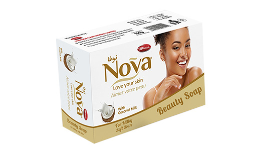 Nova Coconut Milk beauty soap carton