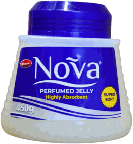 Mamuda Nova perfumed jelly, white jar with a blue lid, net weight 450g